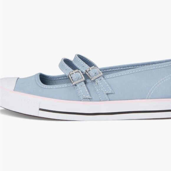 Converse All Star Dainty Mary Jane Sneakers- Wet Stone/Sugar Berry/White - Picture 4 of 12